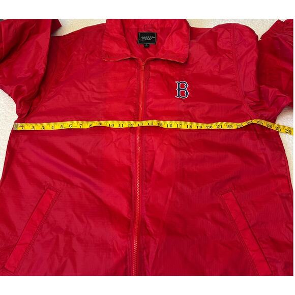 Sports GIII Boston Red Sox Windbreaker Men's Full Zip Sz L Red Lightweight Logo - Picture 4 of 9